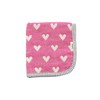 fuwara 6-ply weave gauze handkerchief, heart, approx. 10.6 x 11.4
