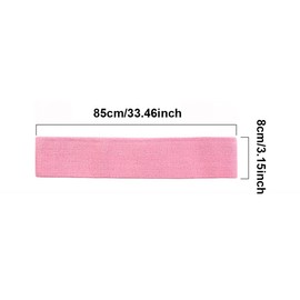 Elastic Yoga Resistance Bands, Hip Circle Expander Bands, Non-Slip Resistance Bands, Fitness Elastic Band for Men and Women for Home Fitness, Yoga, Pilates (L Pink)