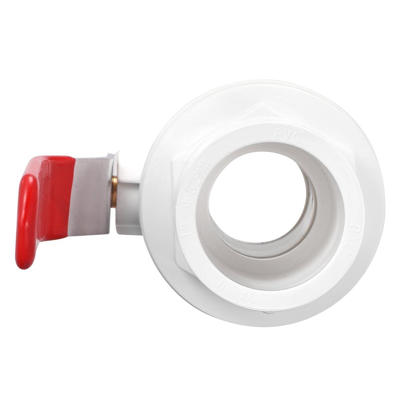 sourcing map Ball Valve, 32mm ID PVC Socket End Shut