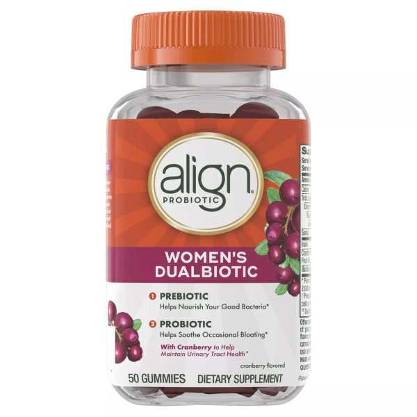 Align Women's Probiotic Gummies with Prebiotics 50 Count for Digestive