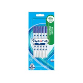 Paper Mate Mini+ Eradicator | Fine Point | Blue | Pack of 5