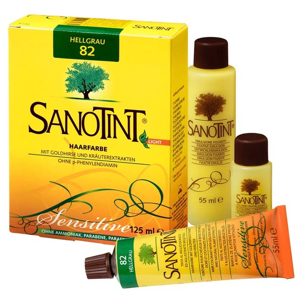 Sanotint, Hair Colour Sensitive Light Grey No. 82 Colour for Dyeing 1 x Pack of 1