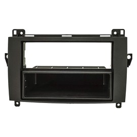 Radio Face Plate Set for Mercedes A (W169) and B (W245) Sprinter (W906), Viano, Vito Black