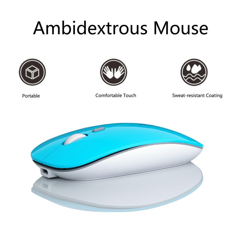 Uciefy Q5 Slim Rechargeable Wireless Mouse, 2.4G Optical Silent Ultra