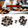 Pack of 20 Bronze Leather Rivets, Full Copper Flat Head