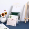 SEWACC Acrylic Brochure Holder, 4 Tier Clear Flyer Holder Clear
