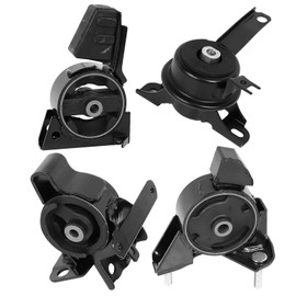 Engine Motor Mounts Set - Compatible with 1998-2002 Chevy Prizm 1.8L, 1998-2002 Toy OTA Corolla L4 1.8L Sedan Auto Trans, Replace# A7243 A7254 A7256 A7259, Set of 4