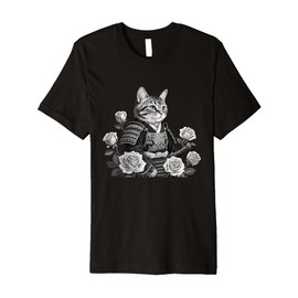 Samurai Cat Dragon Premium T-Shirt