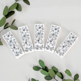 Golden Bell Butterfly Gray Spoon Rest 5P / 골든벨 버터플라이 그레이 수저받침 5P