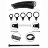 Ring Sizer Measuring Tool Set, Black Plastic Ring Sizer Gauge