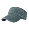 RUNQIU Military Design Solid Work Cap Retro Denim Military Cap