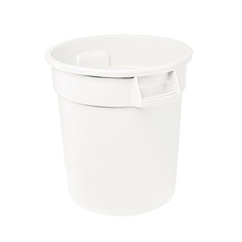 Harrison Greys Zedfire, 20 Gallon White Round Commercial Trash Can/Ingredient Bin, Kitchen Waste Bin, Indoor Trash Can, Trash Bin, Durable Wastebasket, Garbage Can, Waste Receptacle, Number 02