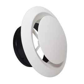 6 Inch Round Vent Cover, ABS Adjustable Air Vent for Indoor Use in Bedrooms, Living Rooms, Study Rooms, Offices, Bathrooms and Kitchens Ventilation