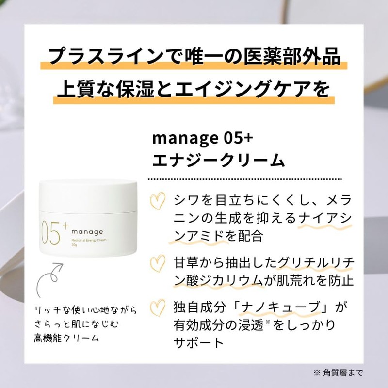 NANOEGG Manage 05+ Energy Cream, 1.1 oz (30 g), Wrinkle