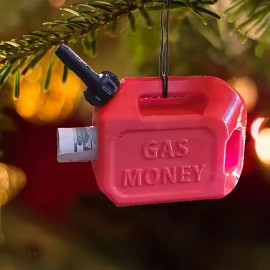 Unbranded 2024 Funny Gas Can Money Holder Christmas Tree Ornament
