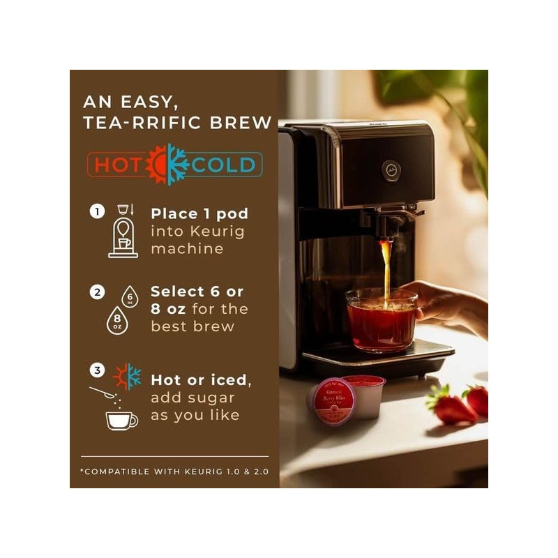 Gya Tea Co Berry Bliss Herbal Tea K Cups for