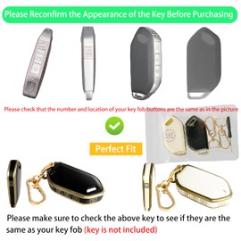 kyhodsgn Key Fob Cover for Kia 2024 2023 Telluride - TPU Key Fob Case for Kia 2024 Telluride Sorento 5-Button Smart Key (Pack of 2)