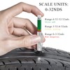 JUSTTOP 2PCS Car Tire Tread Depth Gauge, Color Coded Tyre