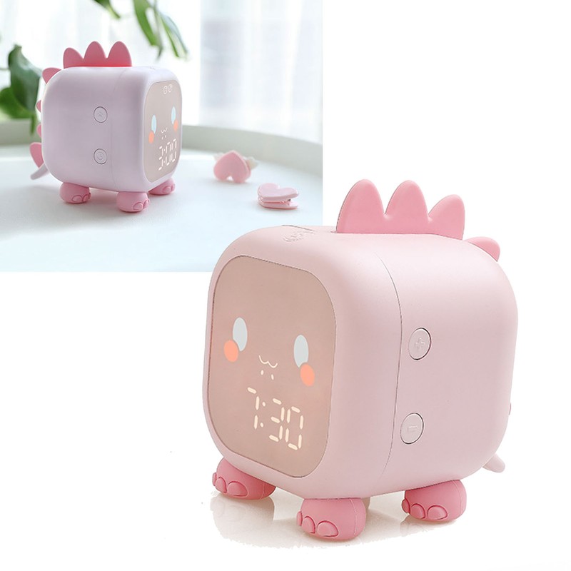 Digital Clock Intelligent Cute Fun Dragon LED Silicone Cartoon Bedside
