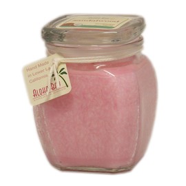 Aloha Bay Coconut Wax Square Top Jars - 60 hour burn time (13.5 oz, Sandalwood - Pink - Sandalwood, Vanilla)
