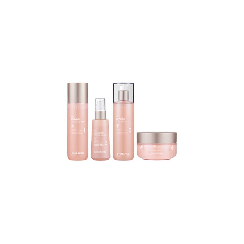 Dermafirm 더마펌 에이지 리바이빙 안티에이징 A4 라인 스킨+앰플+에멀젼+크림 Dermafirm Age