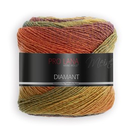 Pro Lana/theofeel Lana Diamant Farbe 89, Wolle mit Farbverlauf, 1 Knäuel = 1 Schal, 150g, 525m, 278487