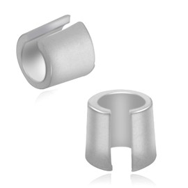 2pcs Car Battery Post Terminal Shims, Automotive Lead Terminal Converter Shim Caps, Adaptor Pure Anode Cathode Sleeves, Adapter Spacer for Positive & Negative Connection Part Accessories