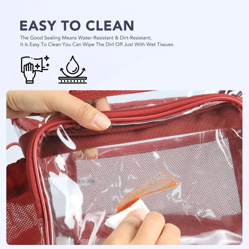 BORMELUN Clear Lunch Bag for Work, Correctional Officer Work shoulder