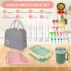 Nasjac Lonchera Fiambrera Portátil Lunch Box Gran Capacidad 1400ml