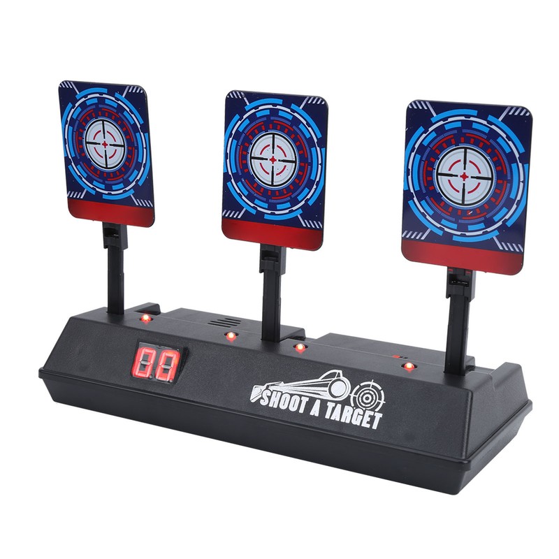Electronic Shooting Target Auto Reset Scoring Target Sound Light Outdoor