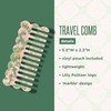 Lilly Pulitzer WIde Tooth Comb with Pouch for Travel, Pocket