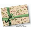 Stesha Party Dinosaur Valentines Day Wrapping Paper - Folded Flat