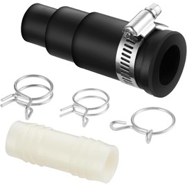 Garbage Disposal Dishwasher Connector Kit, Dishwasher Drain Hose Adapter for Garbage Disposal Dishwasher Connector, Include 1 Inlet Connector, 1 Hose Clamp and 3 Spring Clamps