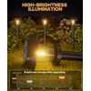 Pywut Solar Pathway Lights Outdoor - 8 Pack Solar Powered
