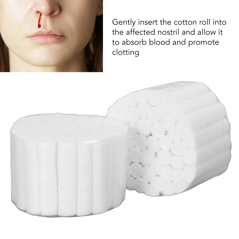 1000Pcs Dental Cotton Rolls Proper Size Highly Absorbent Shape Keep