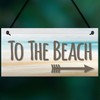 RED OCEAN To The Beach Arrow Nautical Seaside Marine Theme