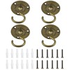 INCREWAY Wall Mount Ceiling Hooks, 4PCS Sturdy Hanging Chandelier Plate