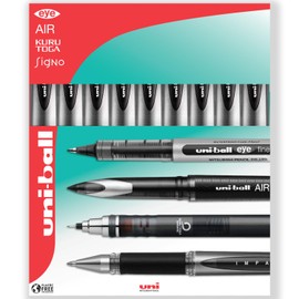 uni-ball Gel Impact Broad - UM-153S Rollerball Pens - 1.0mm Nib Tip - In Gift Box (Pack of 9, Multicolor)
