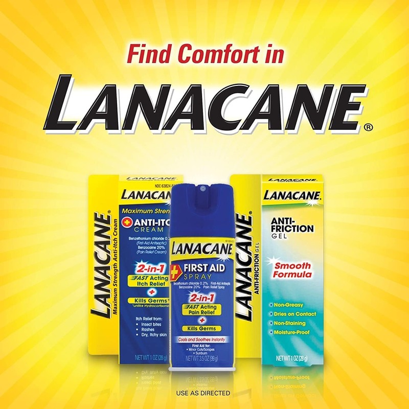 Lanacane Anti Friction Gel, 1 Ounce (Pack of 2)