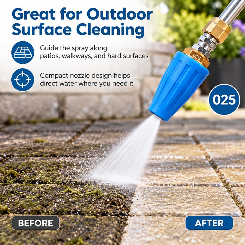 Rotating Turbo Pressure Washer Nozzle for Cleaning – 4000 PSI