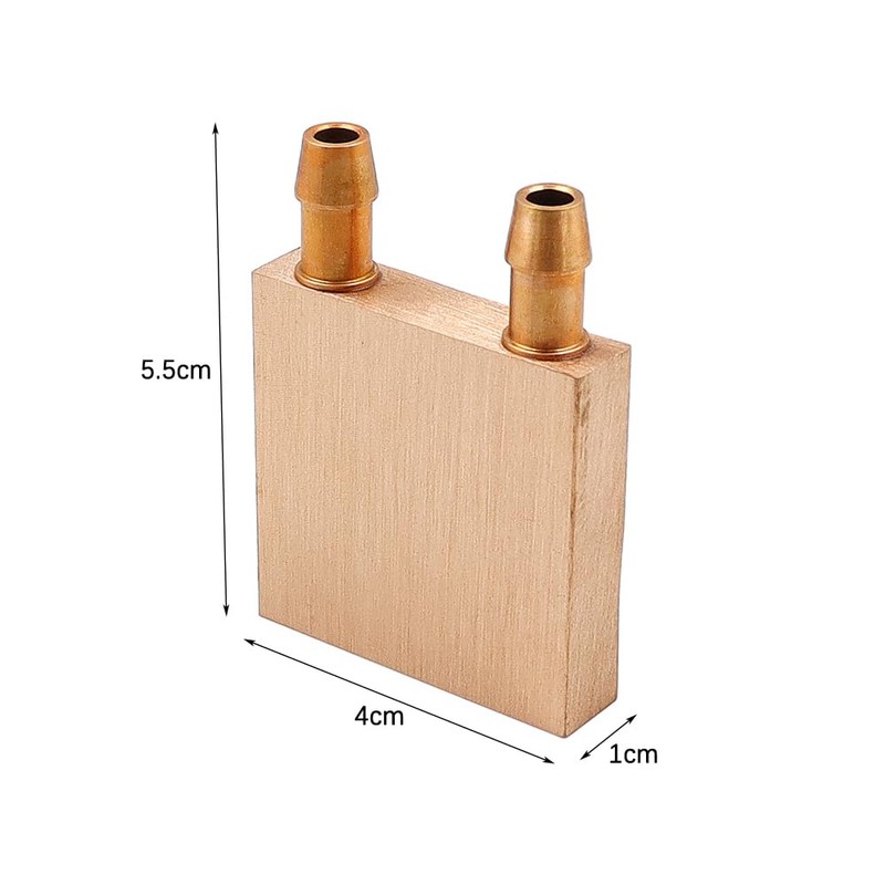 Ieron Pure Copper Water Cooling Block, CPU Graphics Radiator Heatsink,