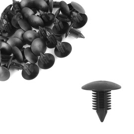 RATCHROLL 40pcs 10mm Hole Dia Plastic Bolt Rivets Fastener Rivets Bumper Retainer Clips Black for Car Front Rear Upper Replacement Car Parts