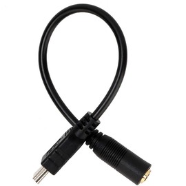 Fydun Camera Adapter Cable Plug and Play Adapter Cable Mini USB to 3.5mm Three Pole Audio Jack Microphone Adapter Cable for Camera Microphone Adapter Cable