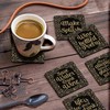 Inkdotpot Set of 6 Drink Coasters Easy Clean 4-inch Square