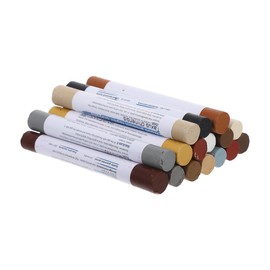 SEWACC Kit De Reparación De Muebles 16 Barras De Cera Reparadora Para Relleno Y Retoque De Madera Marcadores Portátiles Para Reparar Arañazos Y Abolladuras En Pisos Gabinetes Y Muebles De Madera