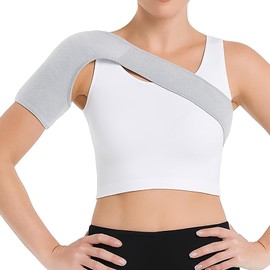 Shoulder Support for Women Men Shoulders Brace Rotator Cuff Compression Shoulders Sleeve for Injury Prevention Dislocated Tendonitis Sprain Relieve Shoulder Discomfort, Left Right Hand Universal, M