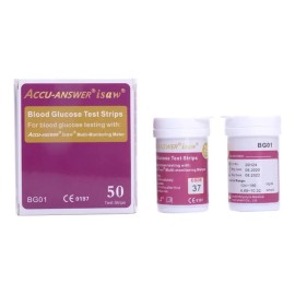 Tiras Reactivas Glucosa. Accu Answer 4 En 1 Lbm-01. 50 Tiras