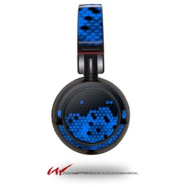 HEX Blue - Decal Style Vinyl Skin fits Sony MDR ZX100 Headphones (Headphones NOT Included)