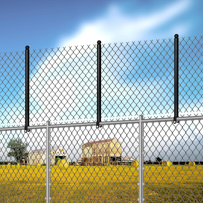 18 Pack Chain Link Fence Extension, 25.2'' Fence Extension Height,