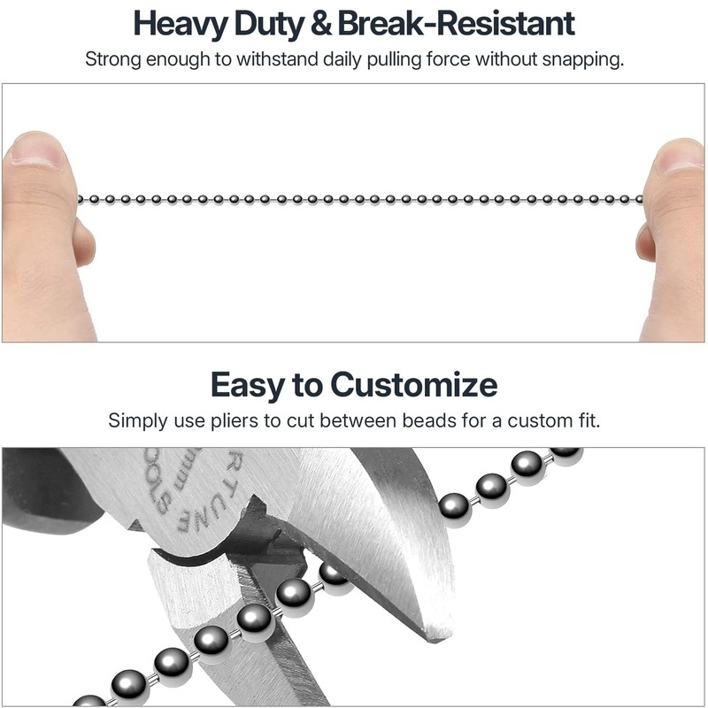 SmoTecQ 10 Feet (120 Inch) Ceiling Fan Pull Chain Extension